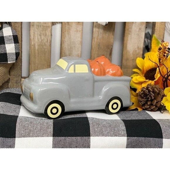 Farmhouse Pumpkin Hauling Truck Vintage Style Rustic Fall Holiday Decor Autumn - Picture 10 of 15